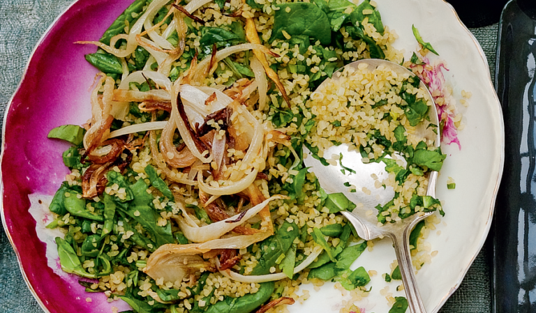 Swiss Chard Bulgur Pilaf with Caramelised Fennel and Za’atar