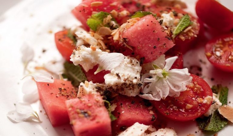 Watermelon and Cherry Tomato Salad with Feta