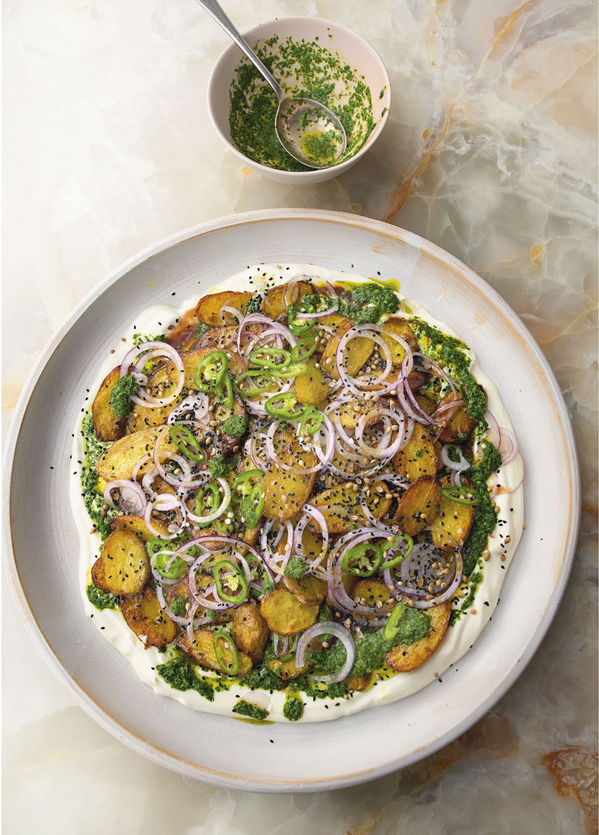 Yotam Ottolenghi’s Chaat Masala Potatoes with Yoghurt and Tamarind