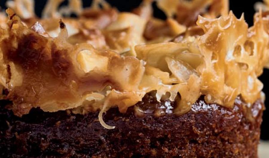 Ottolenghi's Sticky Fig Pudding with Salted Caramel and Coconut