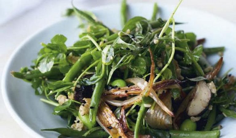 French Beans with Freekeh and Miso | Ottolenghi NOPI