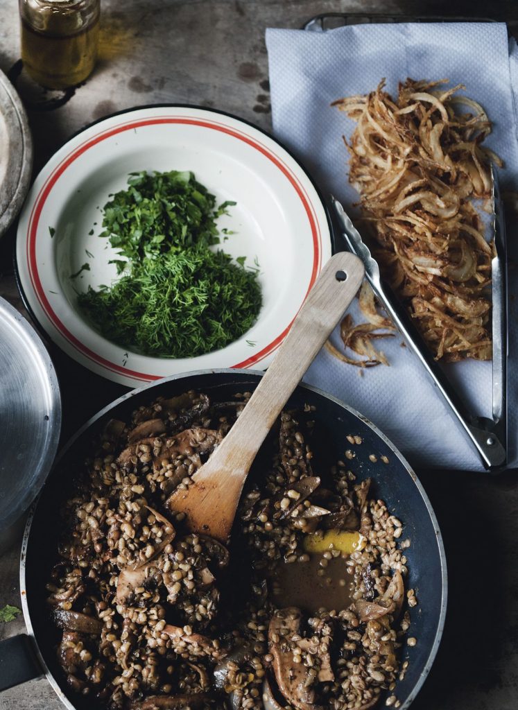 Yotam Ottolenghi’s Pot Barley and Lentils with Mushrooms and Sweet Spices