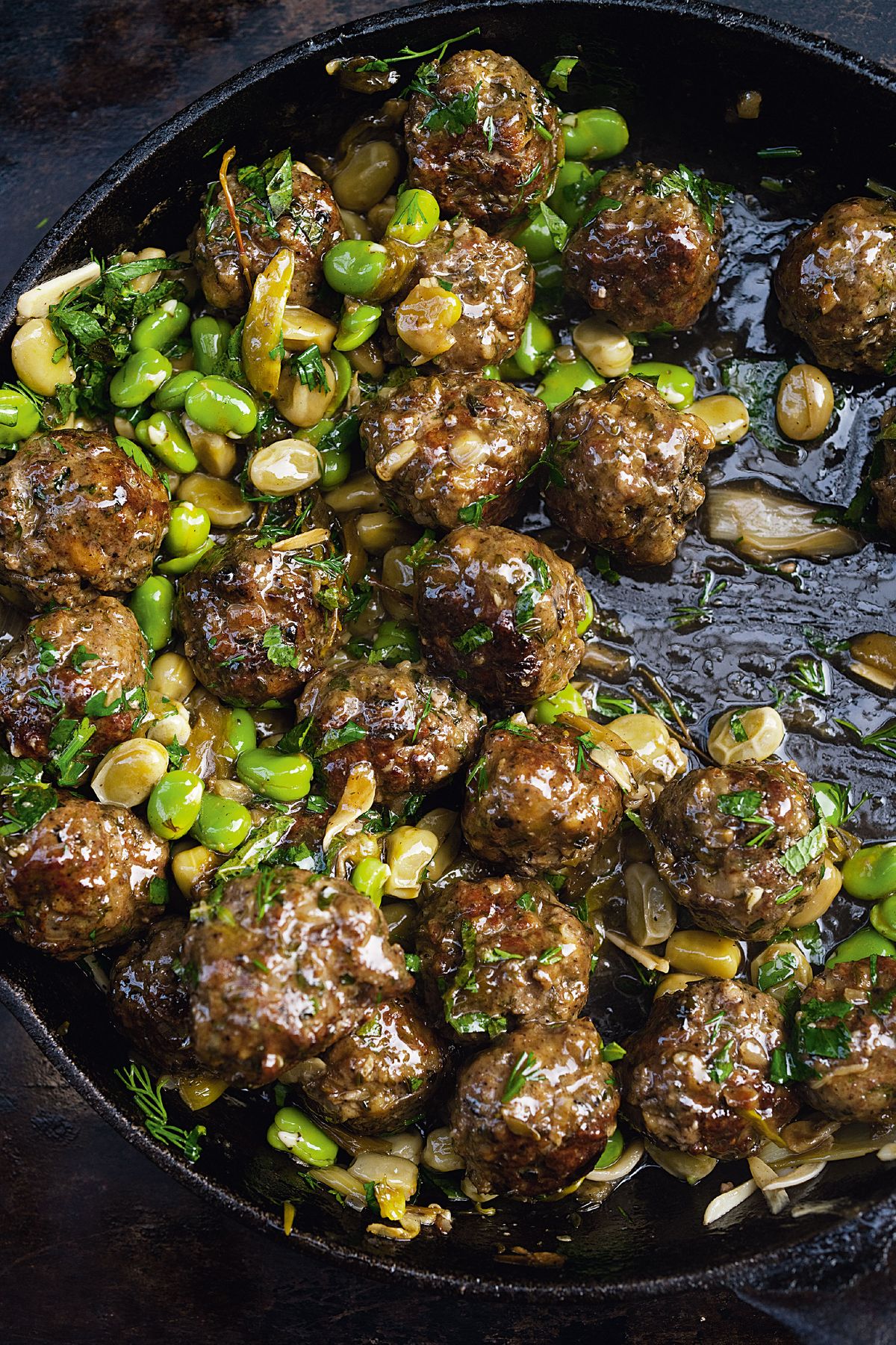 Ottolenghi’s Beef Meatballs with Broad Beans and Lemon