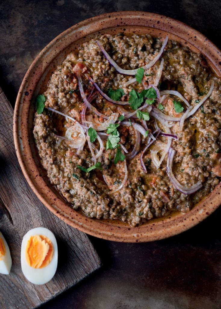 Yotam Ottolenghi’s Crushed Puy Lentils with Tahini and Cumin