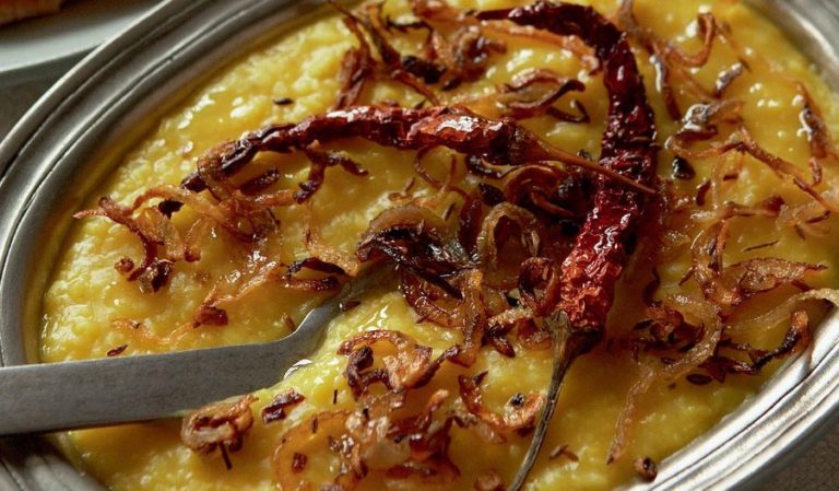 Moong Dal with Brown Onion