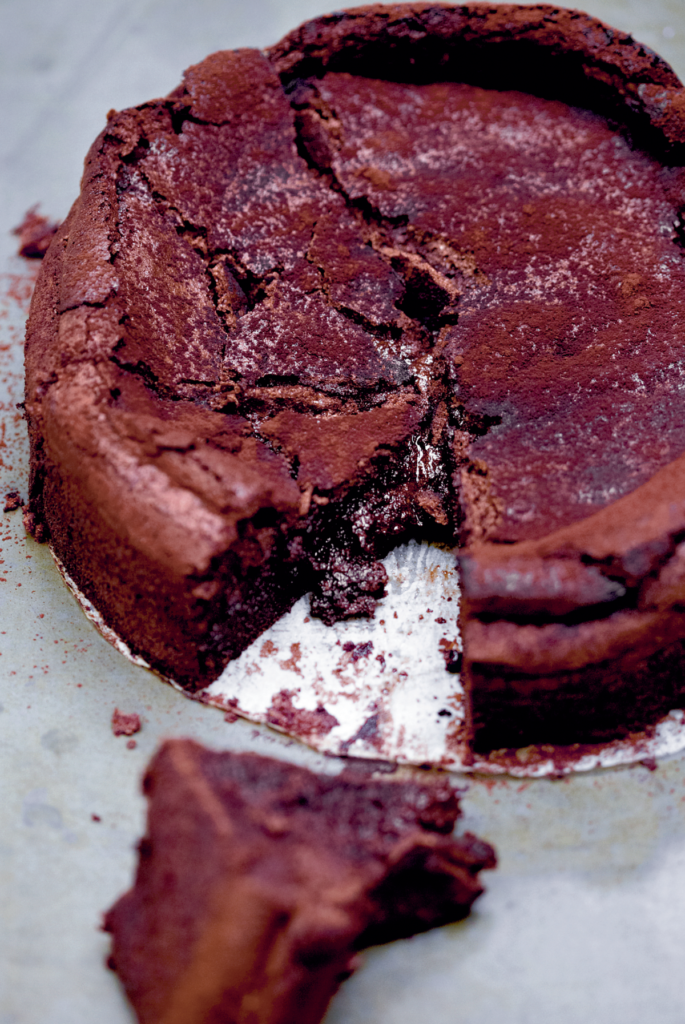 Chocolate Sunken Soufflé Cake