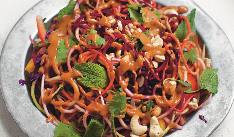 Vegetarian Raw Rainbow Pad Thai