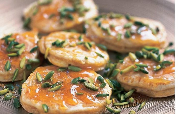 Arabian Pancakes with Orange-Flower Syrup