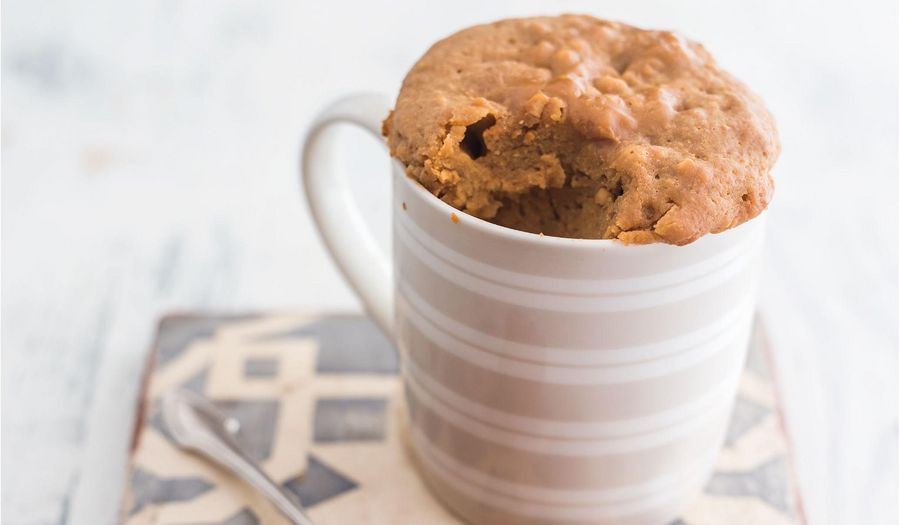 Microwave Peanut Butter Mug Cake | Three Ingredient Bake