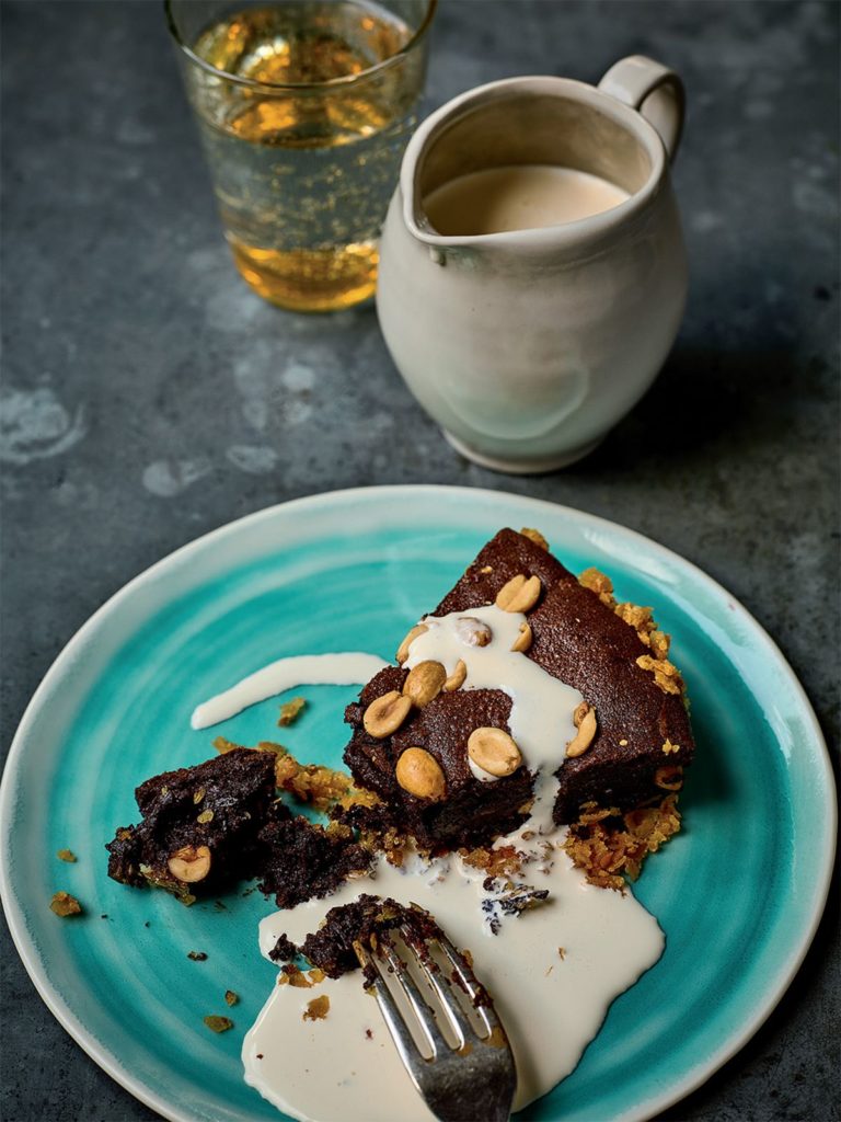 Crispy Chocolate and Salted Peanut Tart
