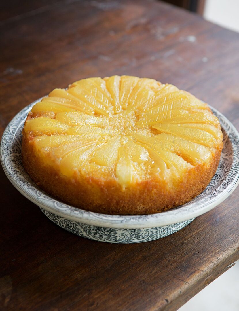 Pear & Vanilla Upside-Down Cake