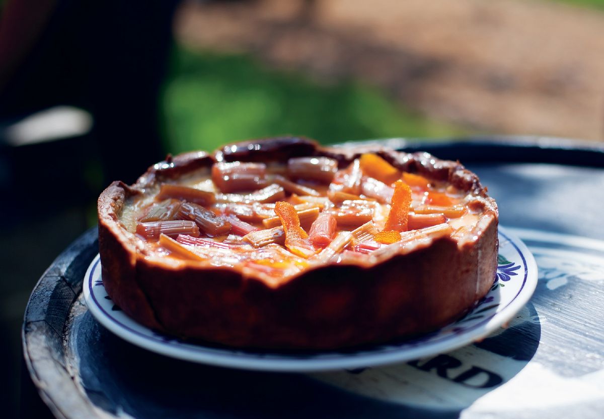Rhubarb & Custard Pie