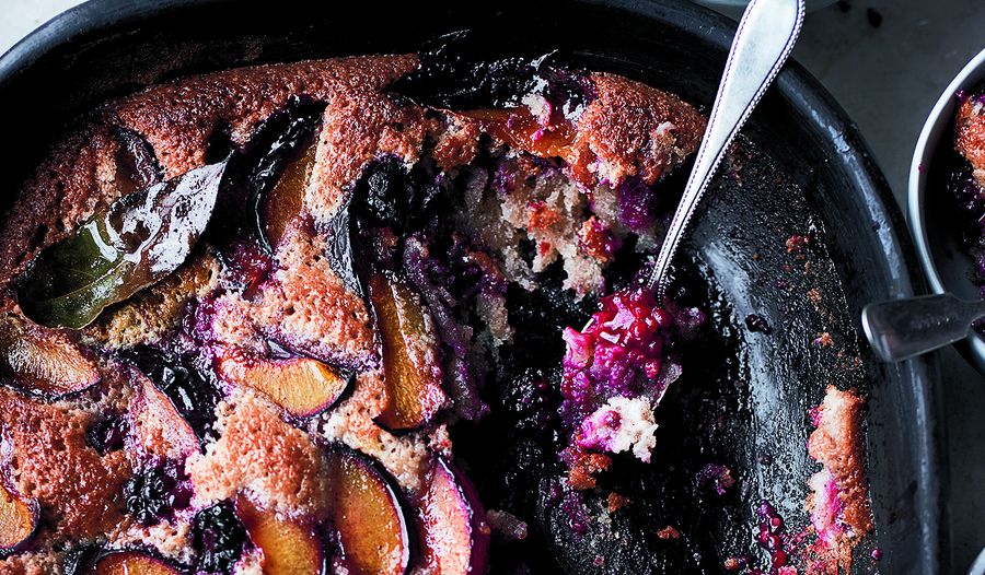 Yotam Ottolenghi Plum & Blackberry Friand | Dessert Recipe from SIMPLE
