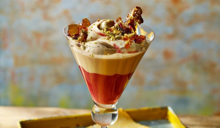 Ainsley Harriott Caramel Plum Sundae Recipe | Creative Xmas Dessert