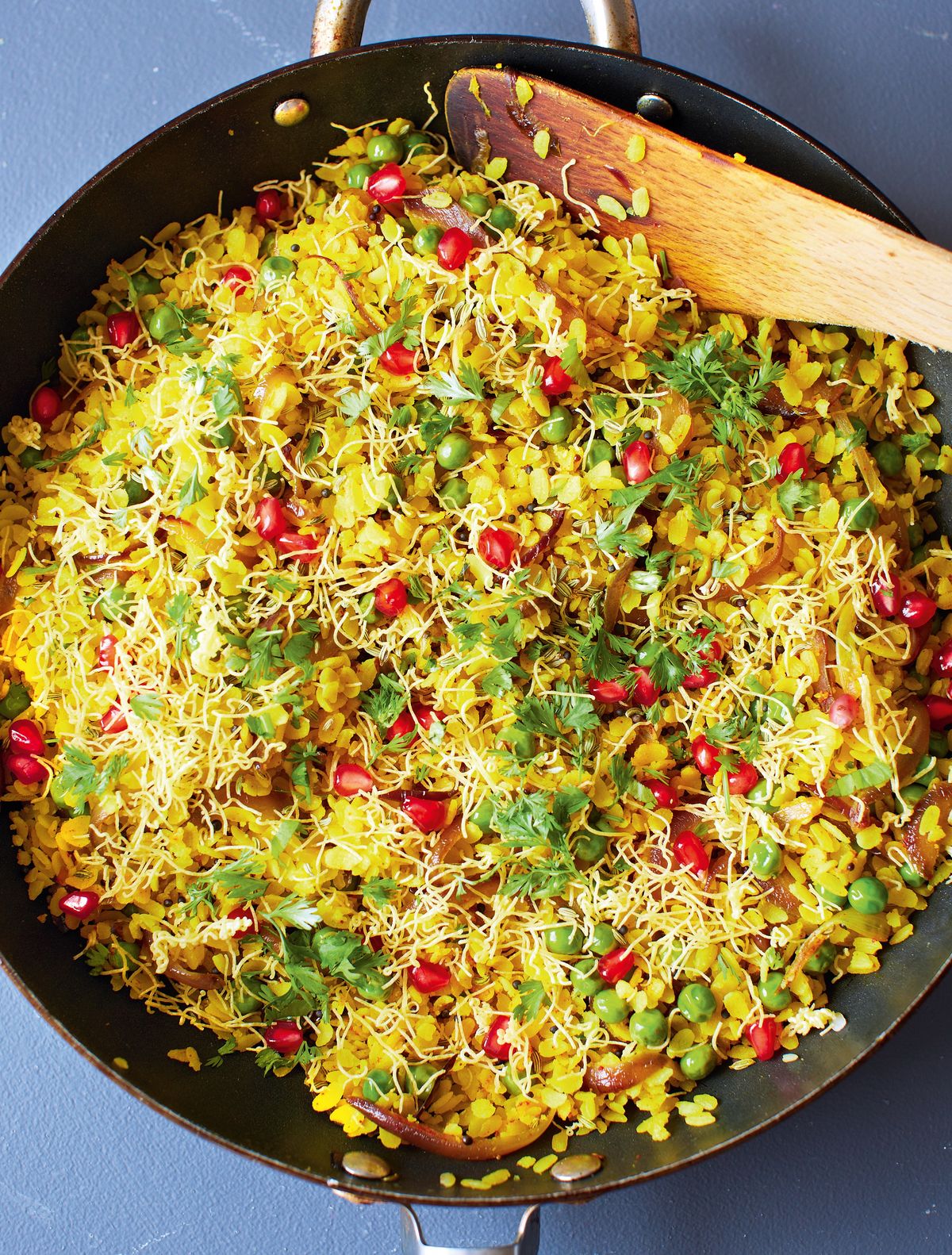 Pomegranate and Fennel Seed Poha