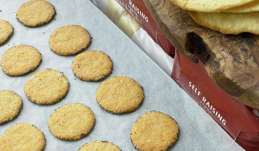 Ottolenghi's Parmesan and Poppy Biscuits