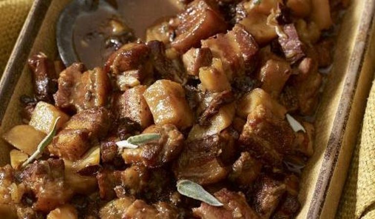 Belly Pork and Prunes from Try It! Slow Cooking