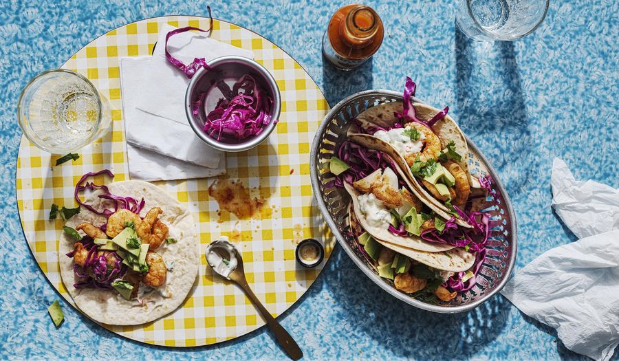 Chris Bavin Prawn Tacos | Quick Mexican-style Seafood Recipe