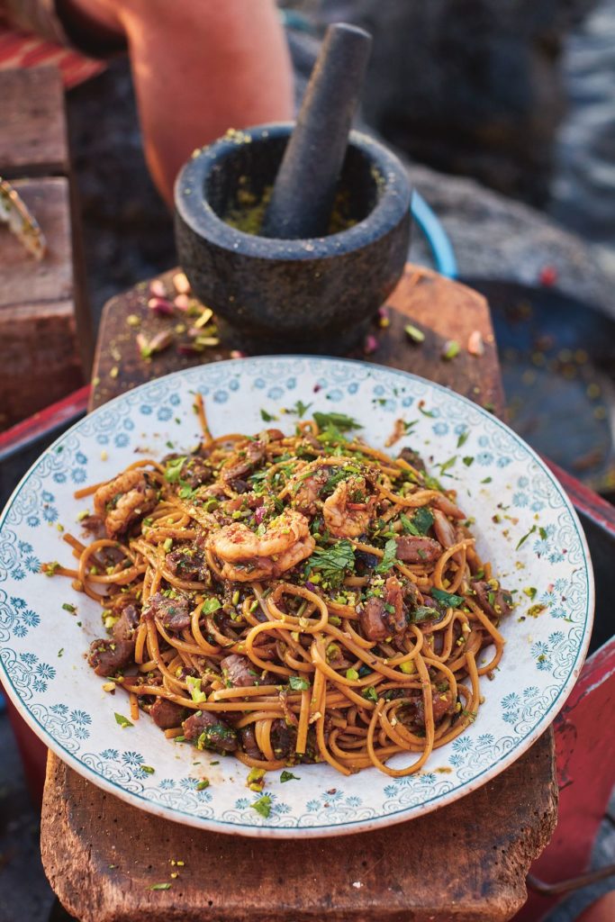 Prawn and Tuna Linguine