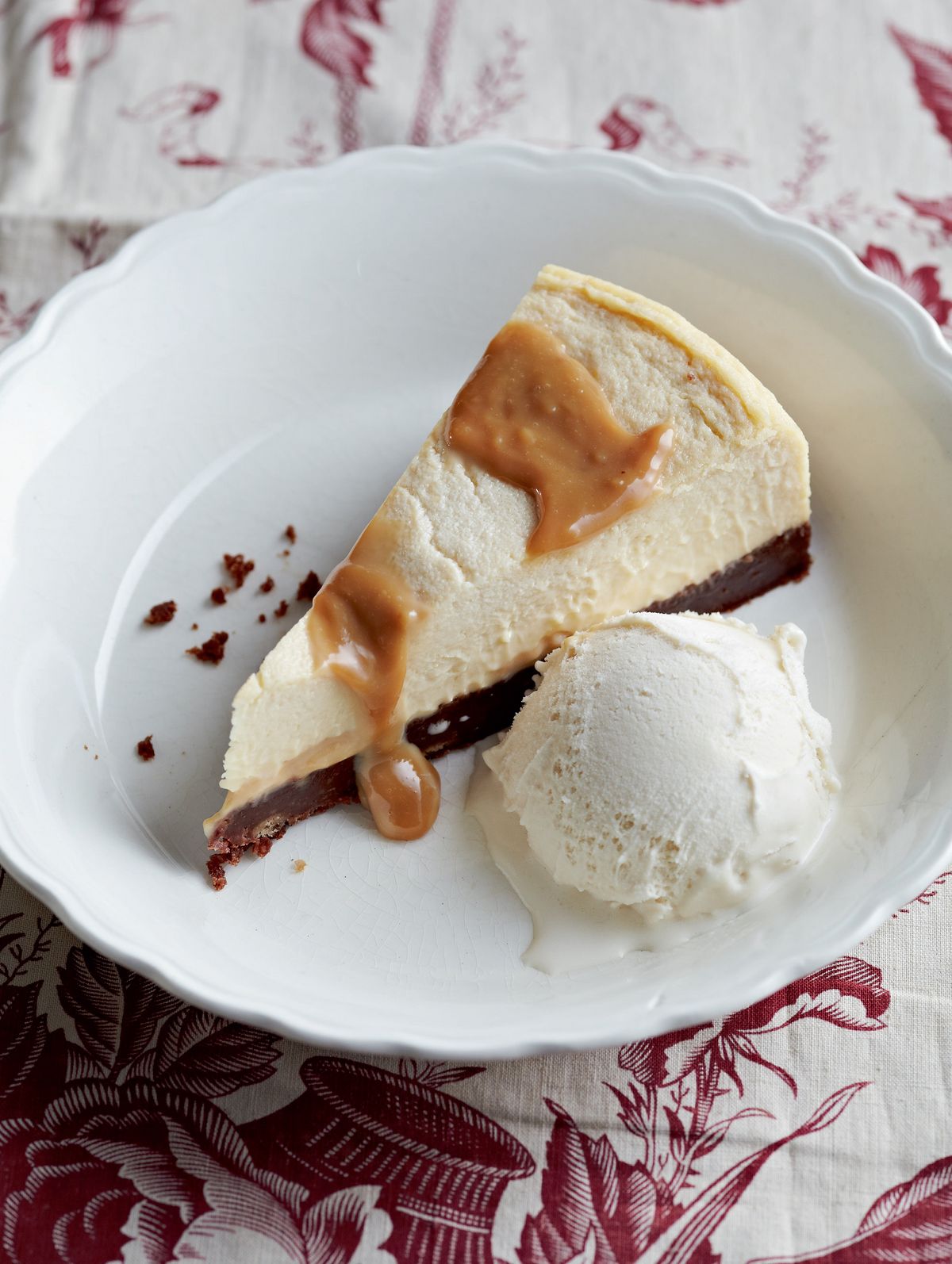 New York-Style Cheesecake with Salted Caramel