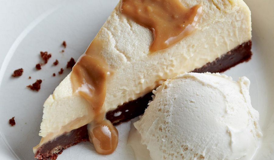 New York-Style Cheesecake with Salted Caramel