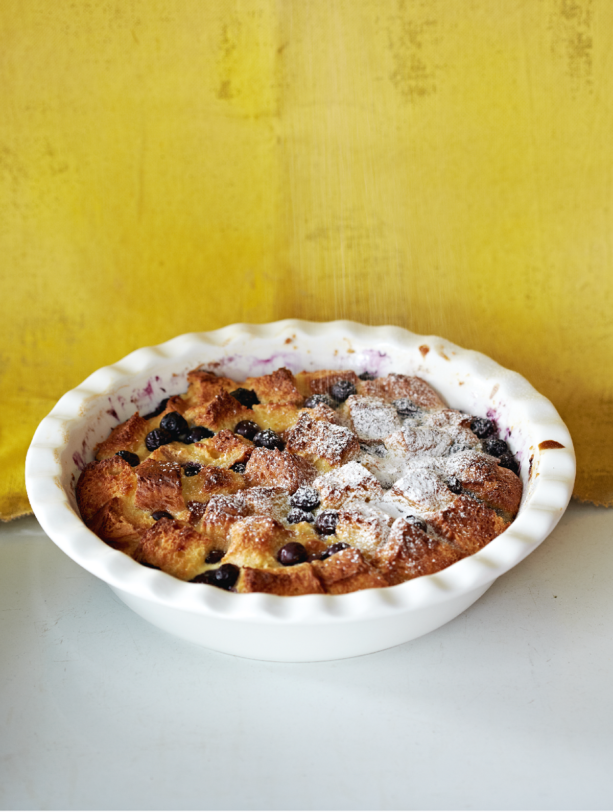 Blueberry and Lemon Bread Pudding