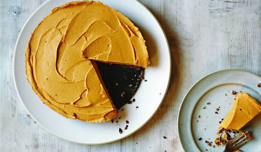 Pumpkin in a Cheesecake from Rachel de Thample's cookbook FIVE