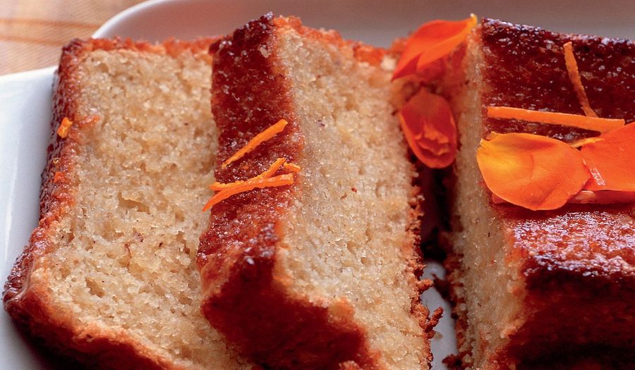 Orange and Hazelnut Cake with Orange Flower Syrup