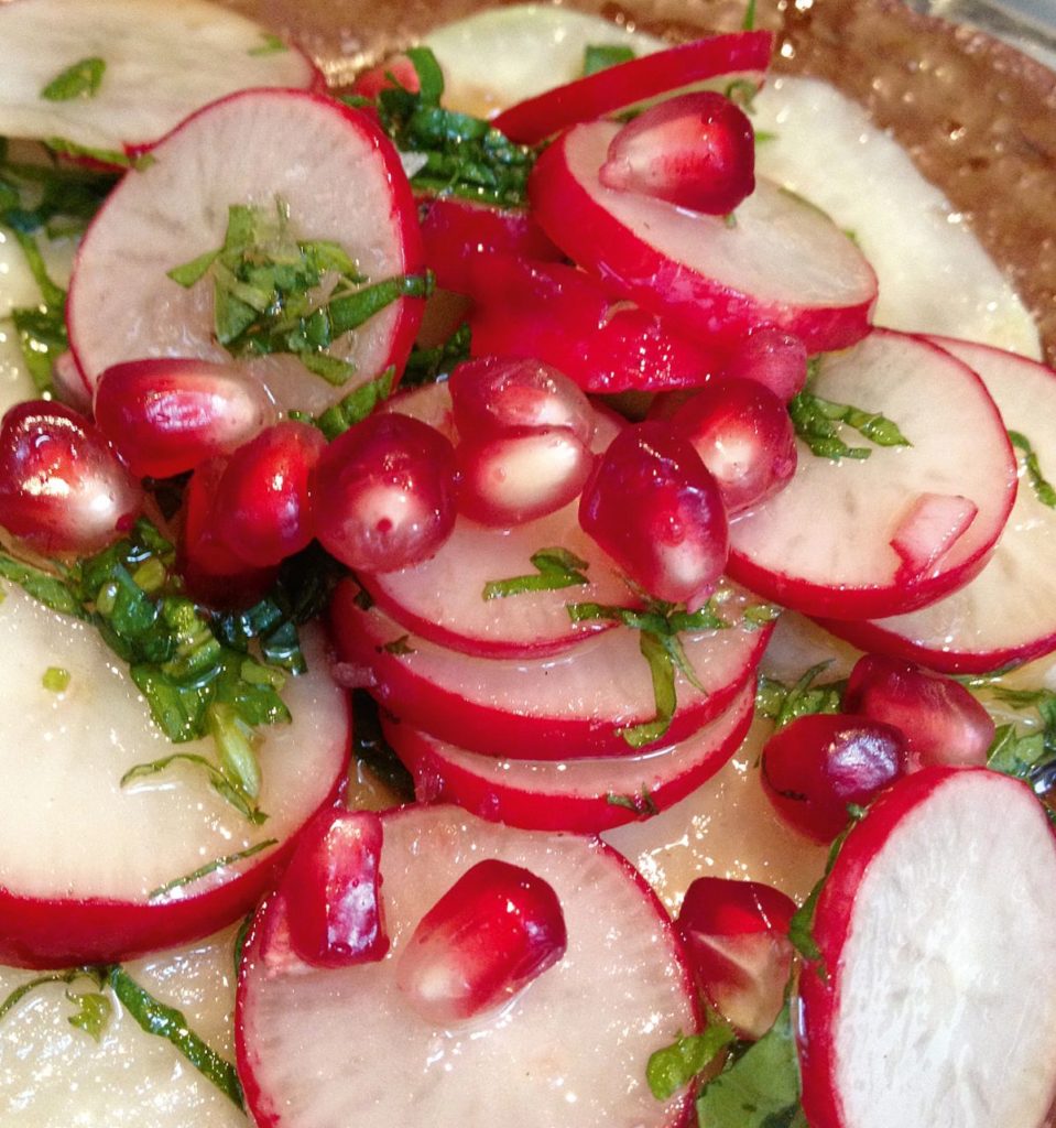 Radish and Pomegranate Salad