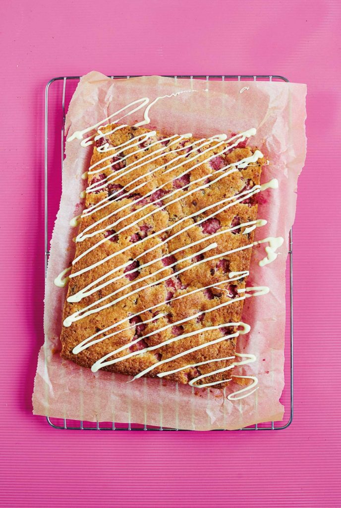 Coconut, Raspberry and Chocolate Cake