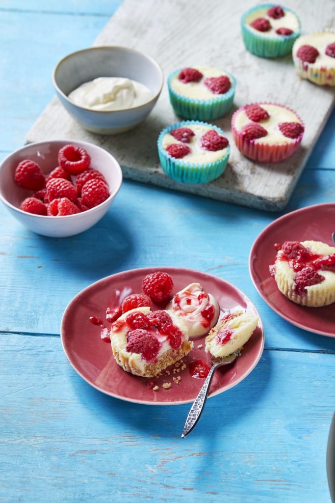 Raspberry Cupcake Cheesecakes