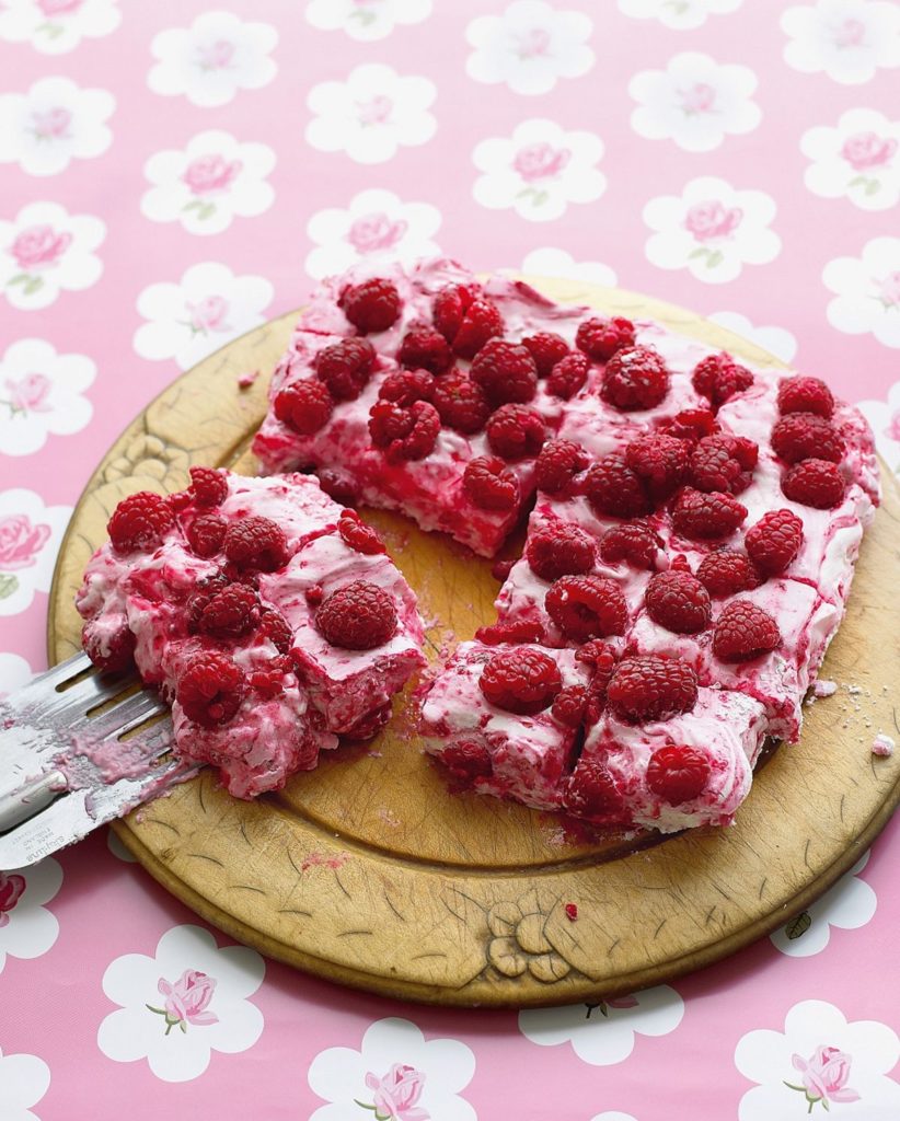 Raspberry Marshmallow Cake