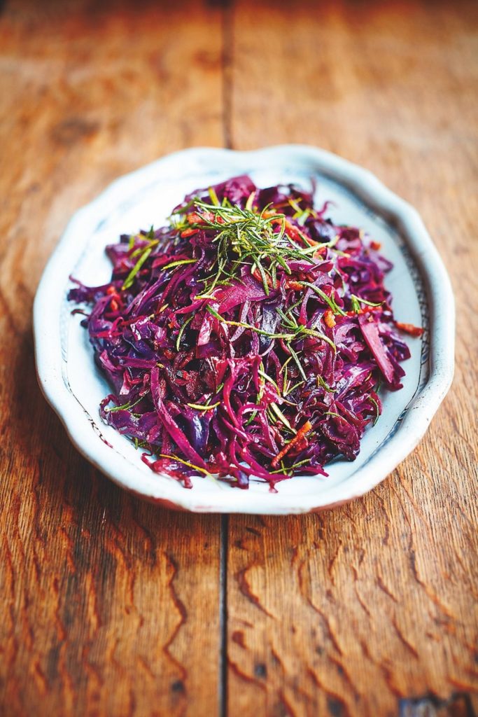 Red Cabbage Crispy Smoked Bacon & Rosemary, Apple, Fennel Seeds & Balsamic