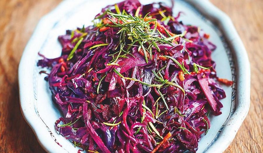 Jamie Oliver Tasty Red Cabbage & Bacon Recipe | Christmas Side