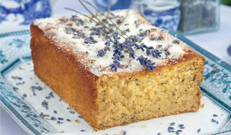 Lemon and Lavender Drizzle Cake