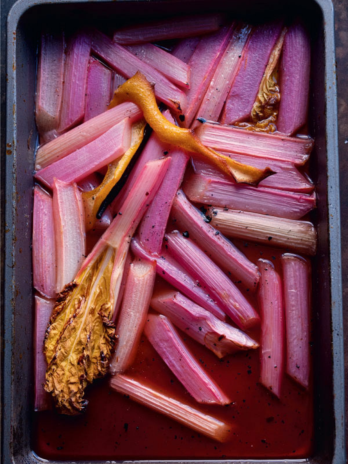 Baked Rhubarb with Sweet Labneh