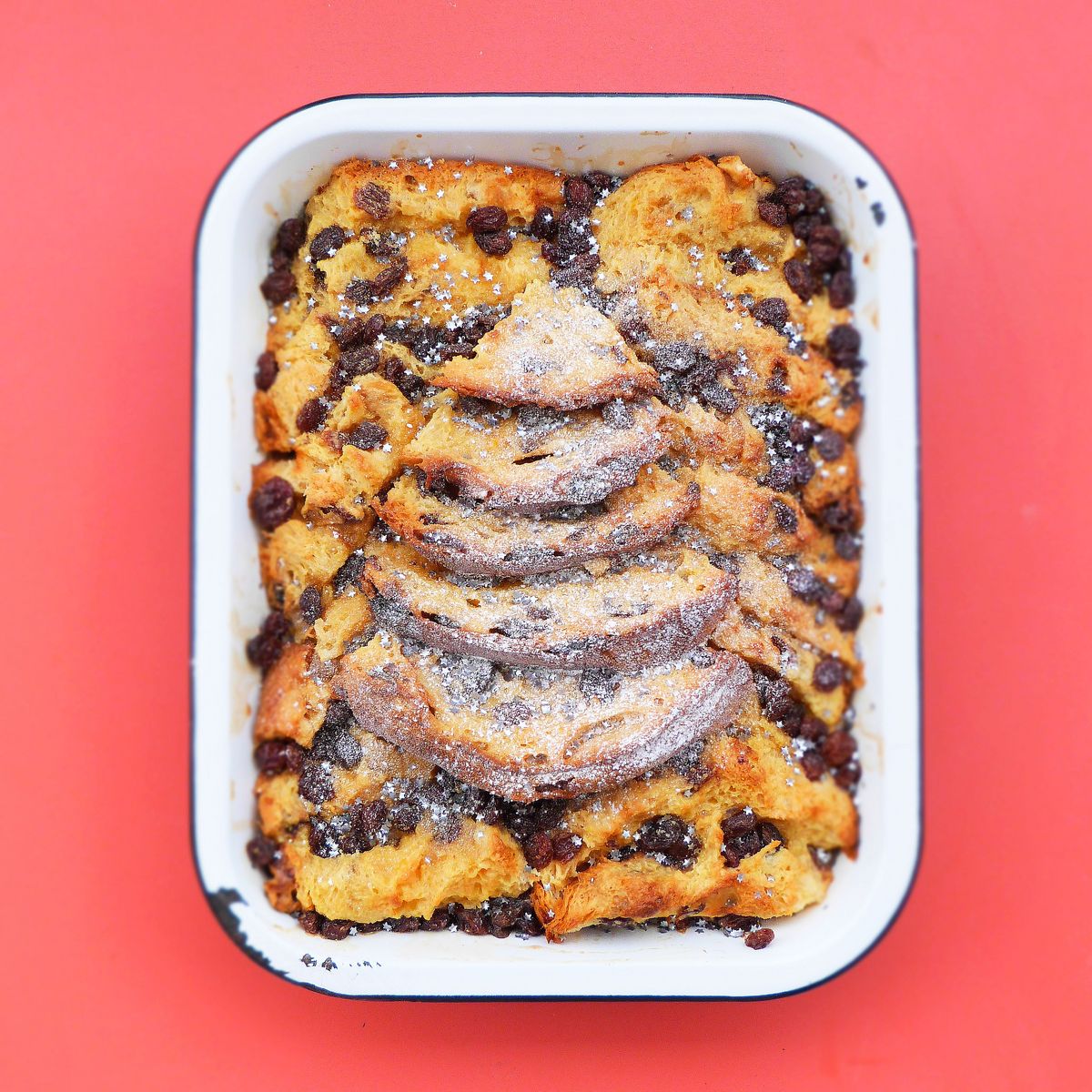 Boozy Panettone Bread and Butter Pudding