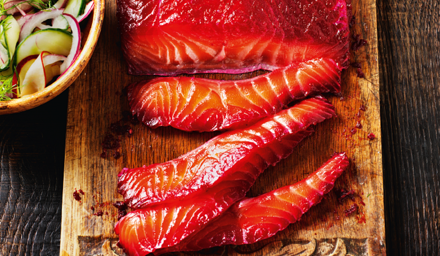 Rick Stein's Beetroot-cured Salmon