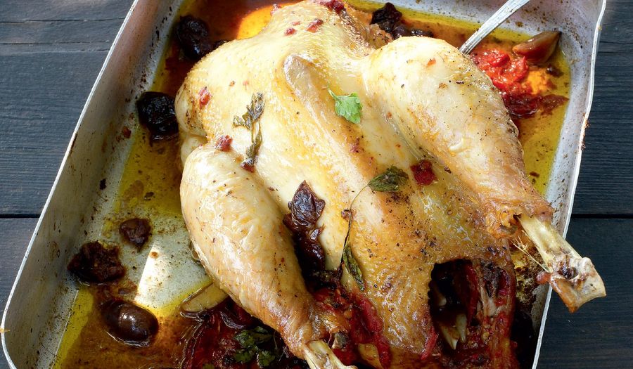 Chicken Stuffed with Olives and Tomatoes