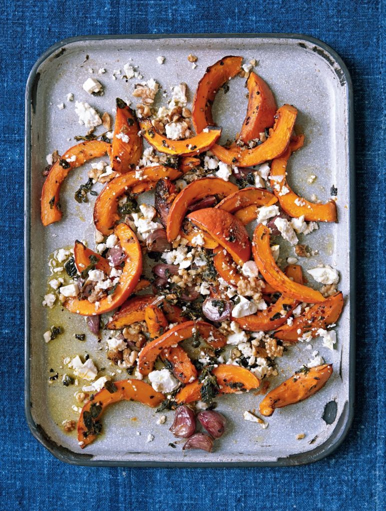 Roast Pumpkin with Feta and Oregano