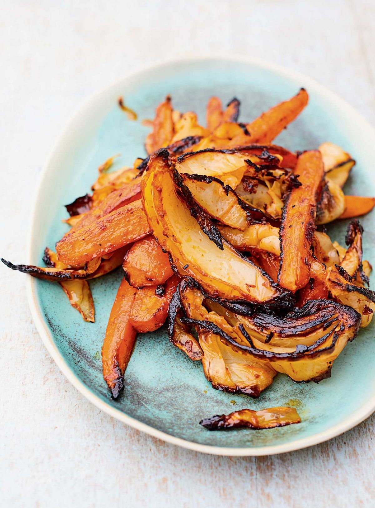 Meera Sodha’s Roasted Carrot and Cabbage with Gochujang