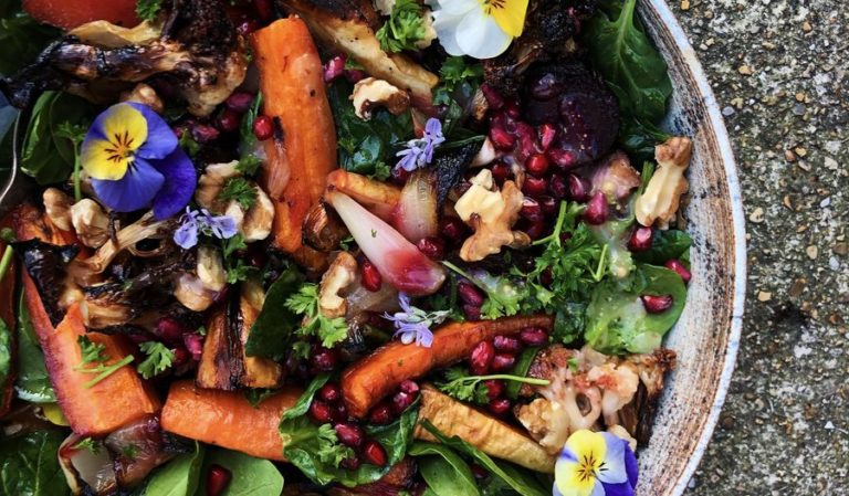 Roasted root vegetable salad | Vegan