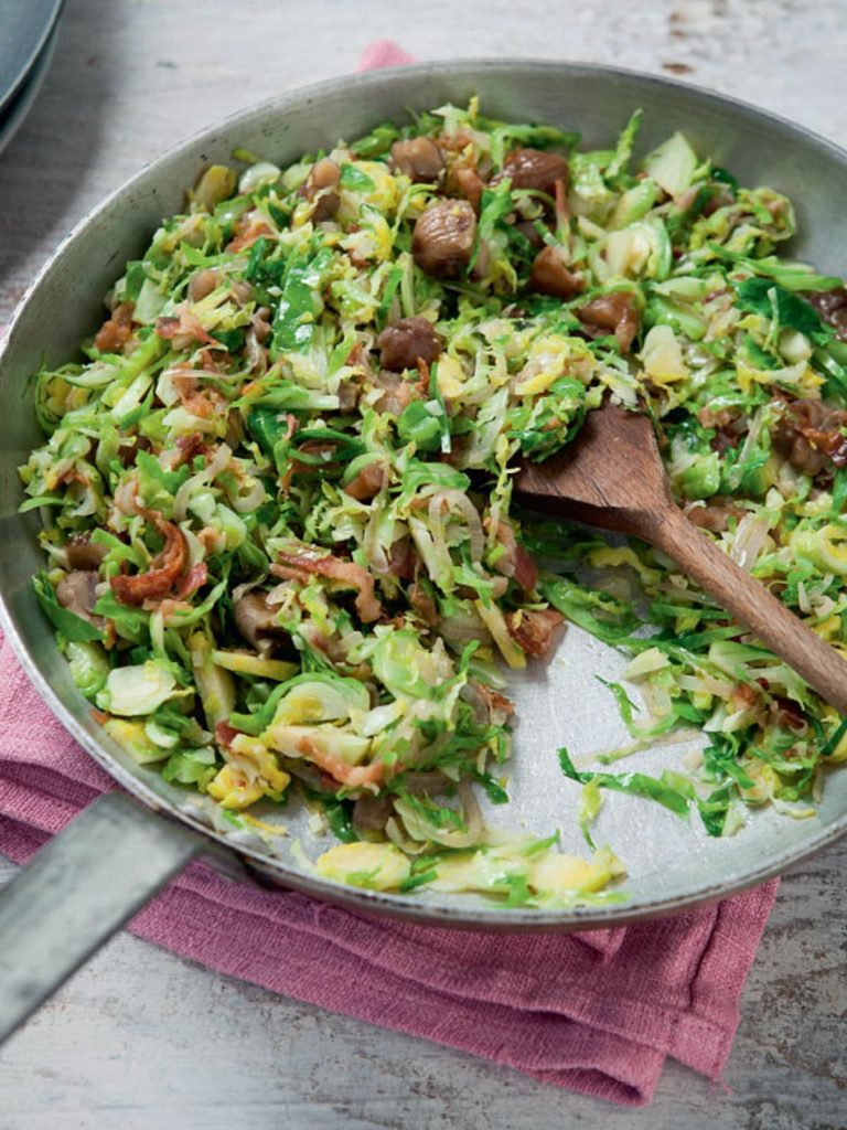 Stir-fried Brussels Sprouts with Chestnuts