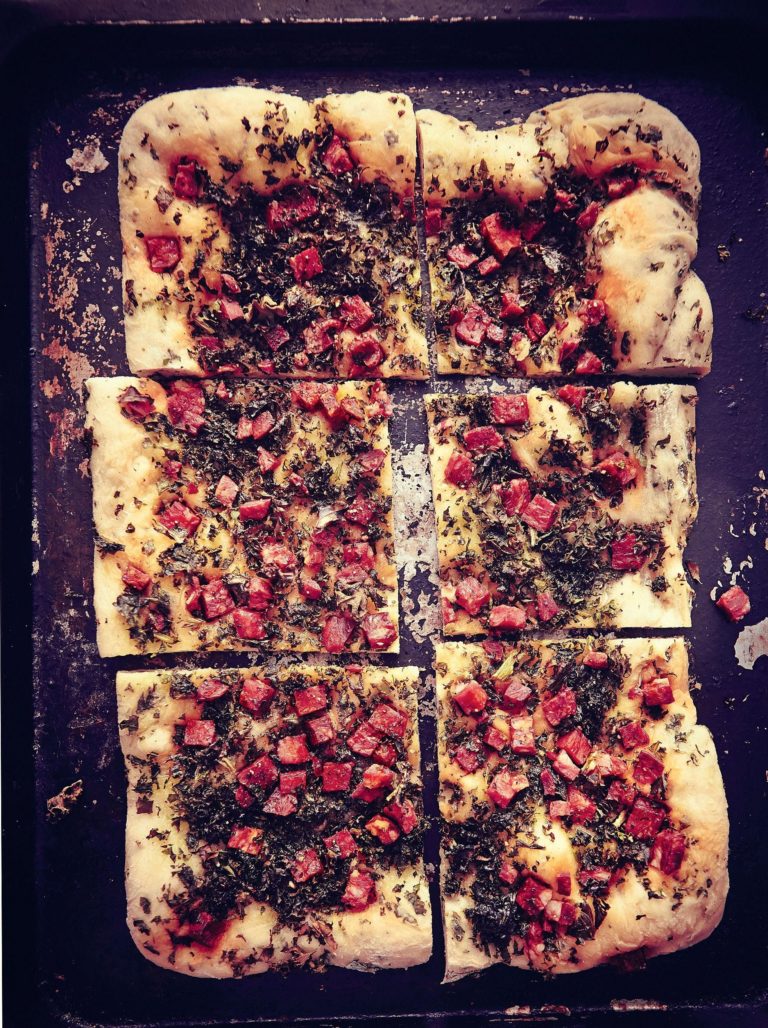 Chorizo and Kale Flatbread