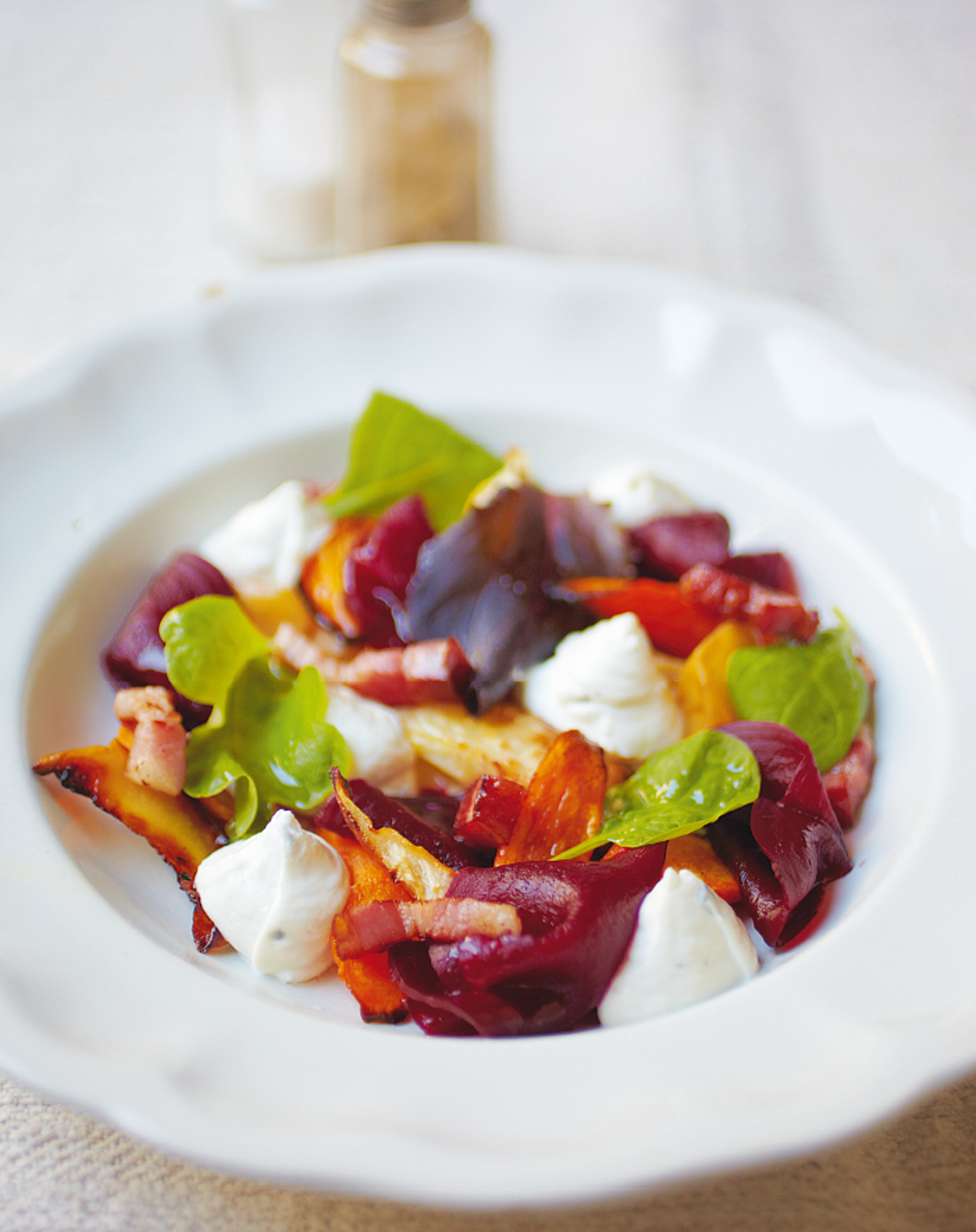 Winter Salad with a Goat’s Cheese Mousse