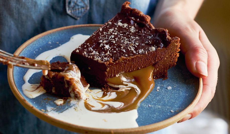 Chocolate and Salted Caramel Tart Recipe | Dinner Party Dessert