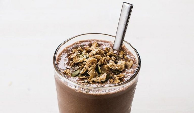 Salted Chocolate Hemp Shake for Two