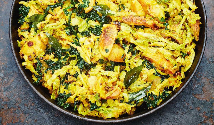 Meera Sodha's Savoy Cabbage Vegetarian Curry Recipe