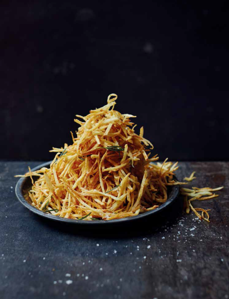 Shoe String Fries with Rosemary