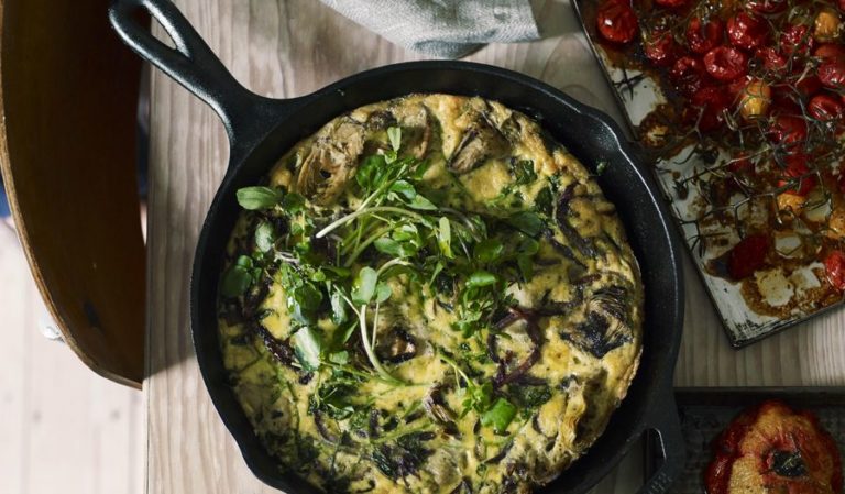 Slow-Baked Artichoke Frittata